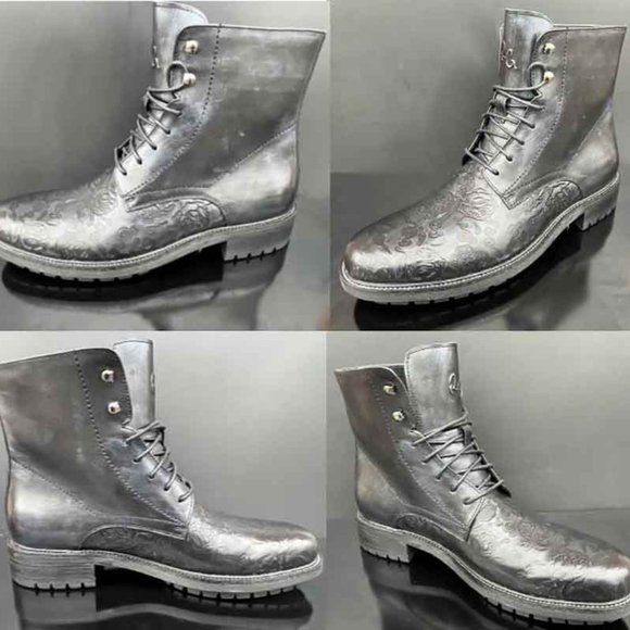 Robert Graham Abstraction Leather Boots Size 10.5 main image 15